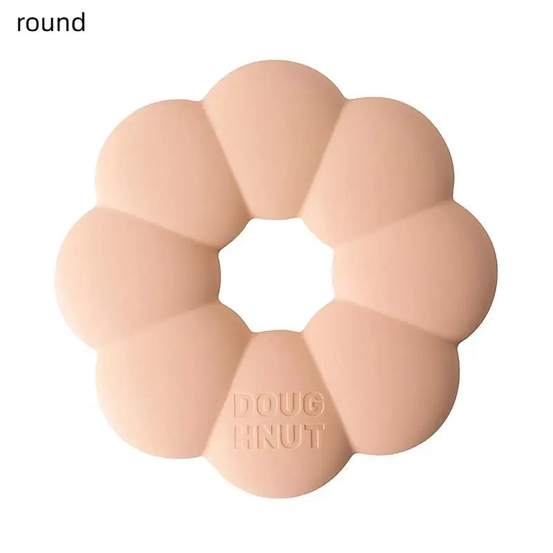 Multi-Purpose Pot Mat Heat Resistant Coaster Donuts Shape Silicone Coaster Set Heat Insulation Mat for Dining Table for Hot