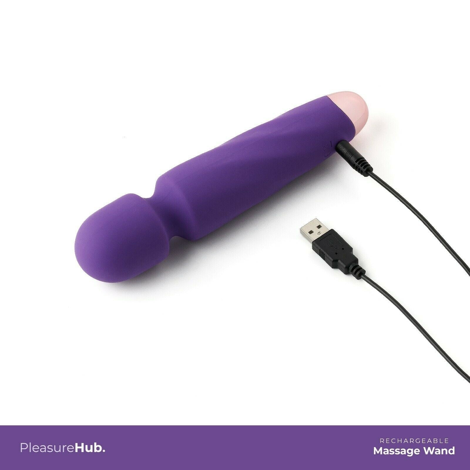 Rock Me Rechargeable Silicone Massage Wand Purple