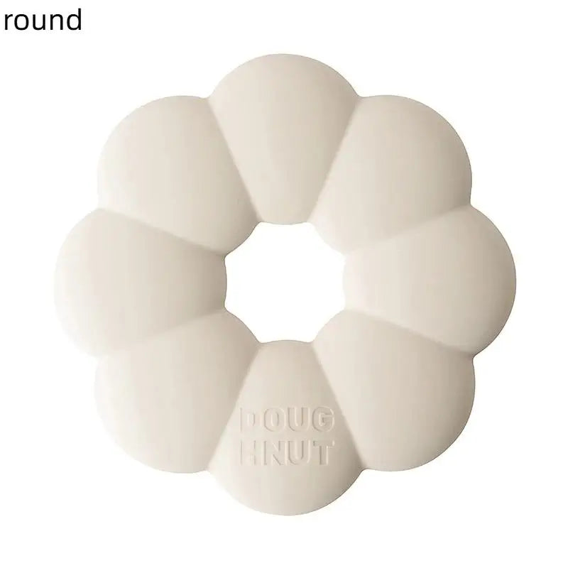 Multi-Purpose Pot Mat Heat Resistant Coaster Donuts Shape Silicone Coaster Set Heat Insulation Mat for Dining Table for Hot
