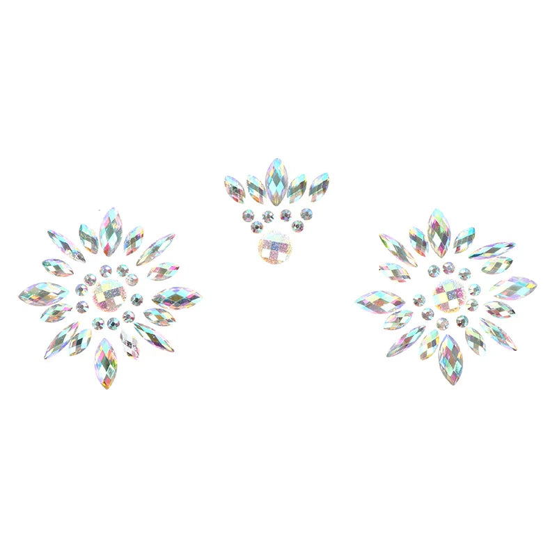Nipple Cover Crystal Bra Stickers Adhesive Bra Breast Petal Pasties Breathable Bra Accessories Bra Pad Stickers Tattoo Sticker
