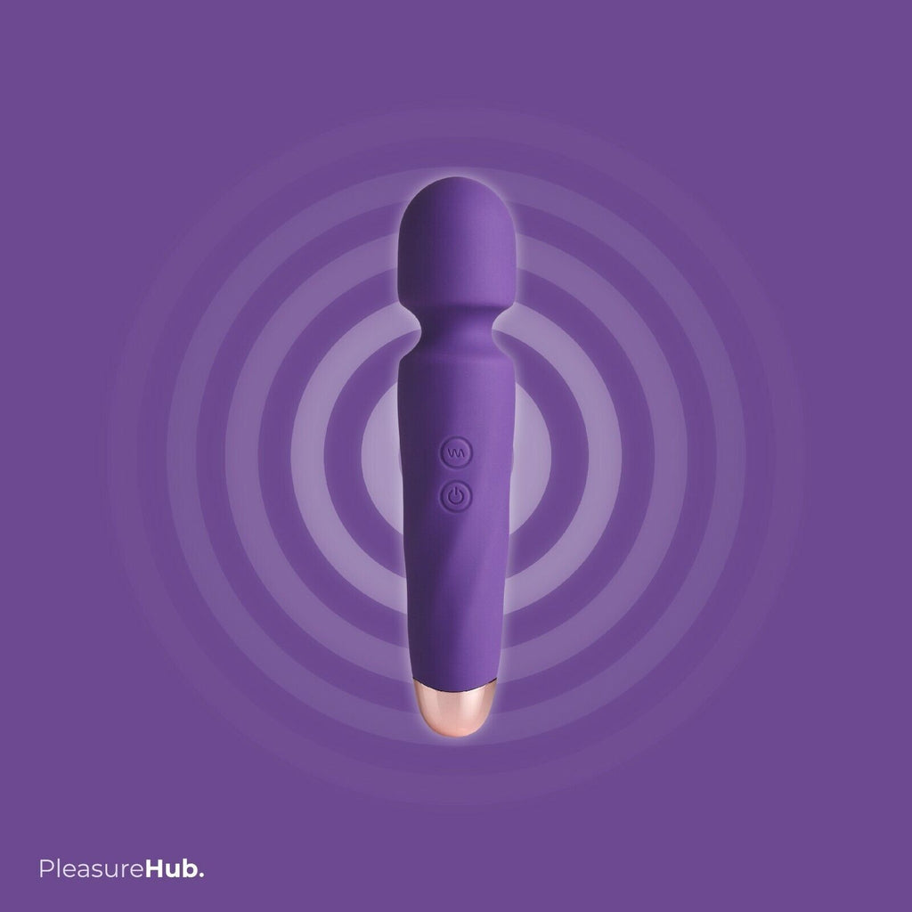 Rock Me Rechargeable Silicone Massage Wand Purple