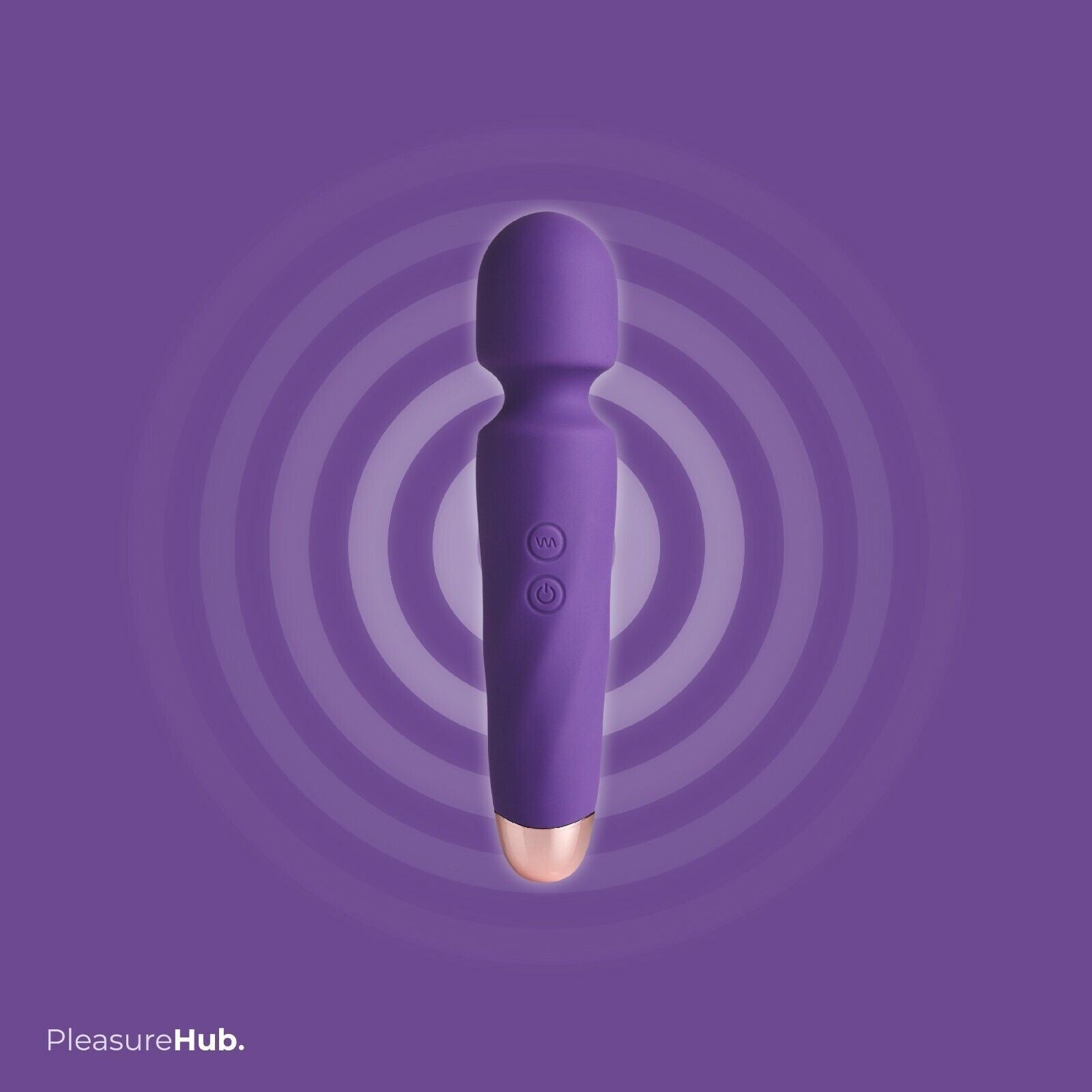 Rock Me Rechargeable Silicone Massage Wand Purple