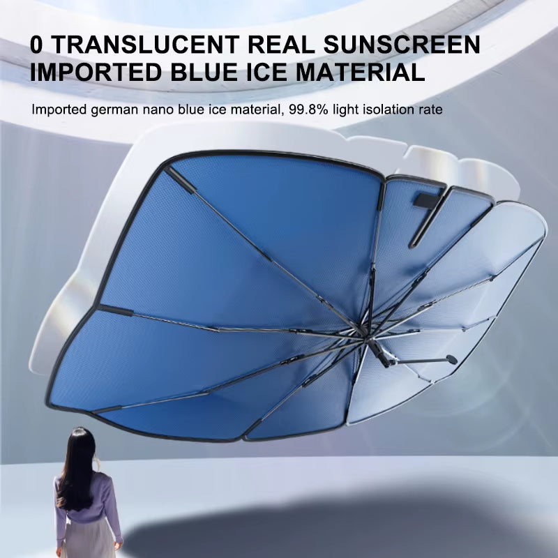 Car Windshield Sun Shade Umbrella Interior Front Window Sunshade Parasol Summer Heat Insulation Sun Protection Cover