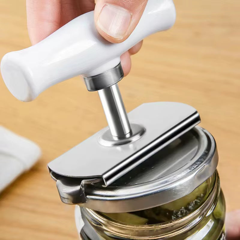 Multi-Function Bottle Cap Opener Stainless Steel Adjustable Lids off Jar Opener Labor-Saving Screw Can Opener Kitchen Gadget