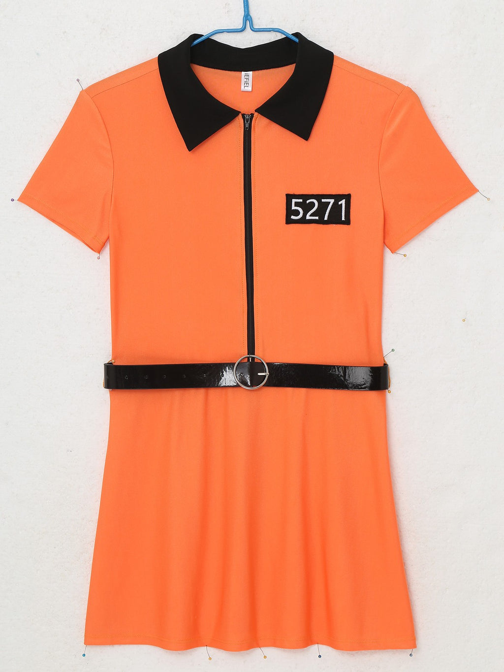 UK Women'S Prisoner Costumes Convict Dress Prison Halloween Cosplay Jail Uniform