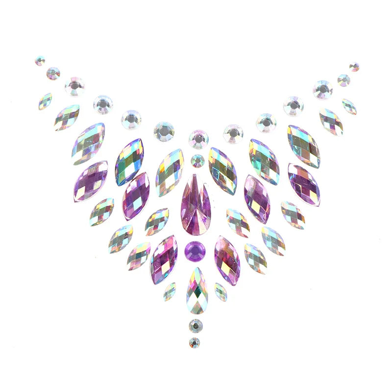 Nipple Cover Crystal Bra Stickers Adhesive Bra Breast Petal Pasties Breathable Bra Accessories Bra Pad Stickers Tattoo Sticker