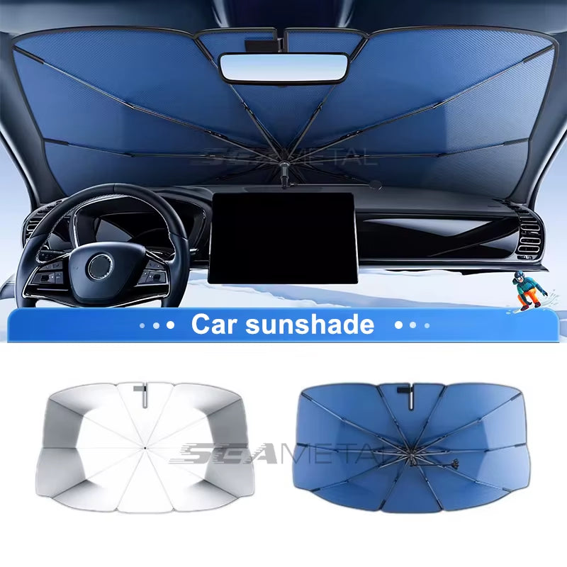 Car Windshield Sun Shade Umbrella Interior Front Window Sunshade Parasol Summer Heat Insulation Sun Protection Cover
