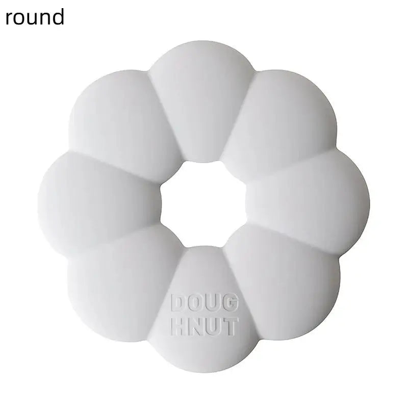Multi-Purpose Pot Mat Heat Resistant Coaster Donuts Shape Silicone Coaster Set Heat Insulation Mat for Dining Table for Hot