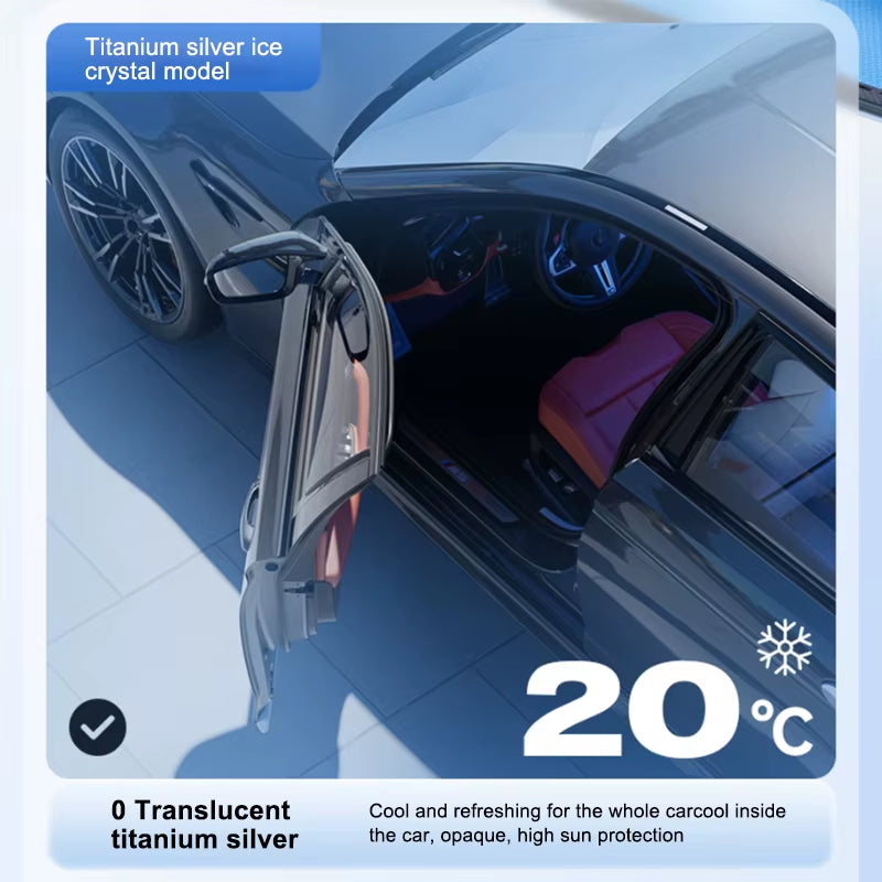 Car Windshield Sun Shade Umbrella Interior Front Window Sunshade Parasol Summer Heat Insulation Sun Protection Cover