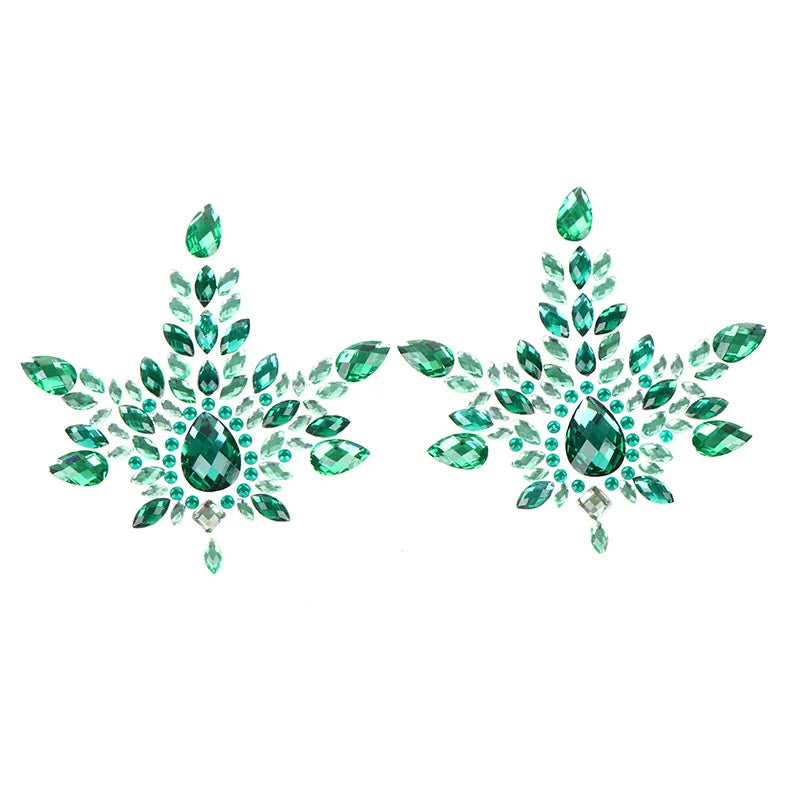 Nipple Cover Crystal Bra Stickers Adhesive Bra Breast Petal Pasties Breathable Bra Accessories Bra Pad Stickers Tattoo Sticker