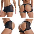 Women High Waist Butt Lifter Tummy Control Thong Pants Body Shaper Underwear